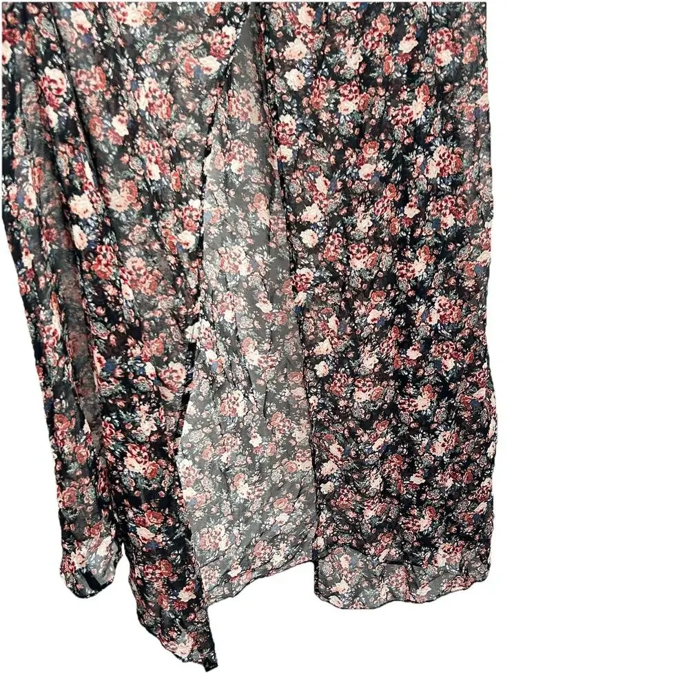 Zara Archive Moody Floral Front Slit Maxi Medium - Picture 7 of 12
